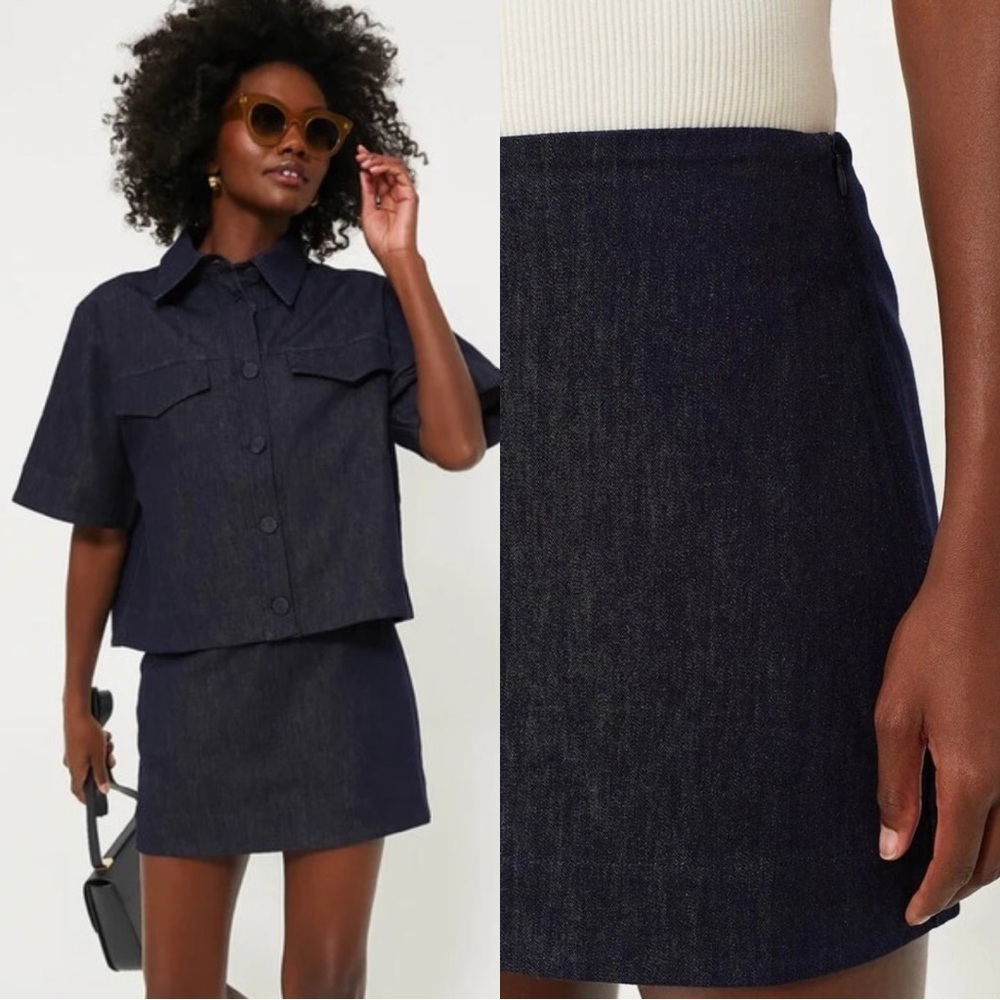 Tuckernuck Dark Denim Mini Skirt